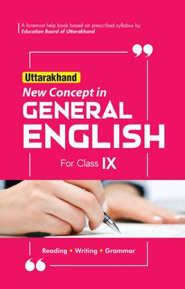 New Concepts In General English Class 9 (Uttarakhand Edition)