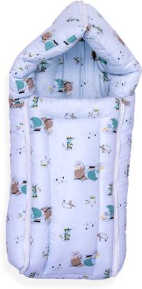BOL BABY BOL 100% Cotton 3 in 1 Baby Carry Nest, Sleeping bag, Mattress Bed for Infants Standard Crib