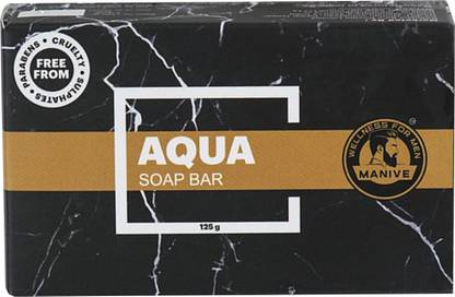 Manive Aqua Soap Bar For A Refreshing Bathing Experience With Long-Lasting Fragrance To Fight Body Odour