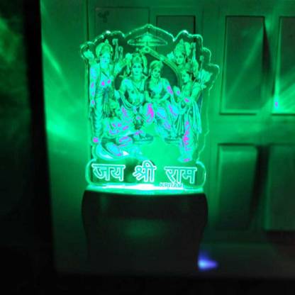 KRITAM Ram Sita Code:2072 3D Night Lamp Night Lamp