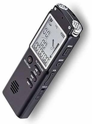 SIOVS Digital Voice Recorder With screen 8GB Rechargeable Voice Recorder| in Built Microphone Mic || High Definition HD Dictaphone | Digital Audio Recorder MP3 Player Recording Pen-CZ97 8 GB Voice Recorder