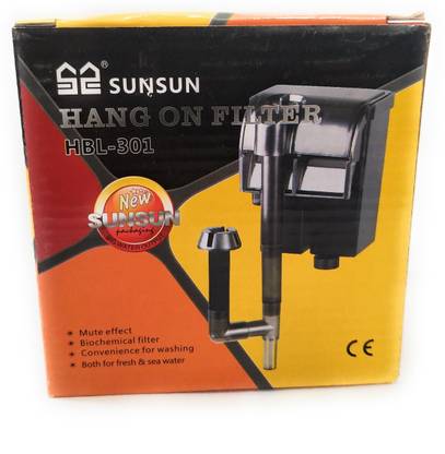 SUNSUN HBL-301 External Aquarium Hanging Filter Power : 3 Watts OutPut: 300 L/H Power Aquarium Filter