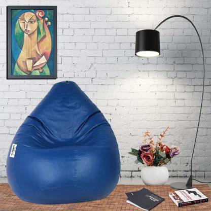 Flipkart SmartBuy XXL Tear Drop Bean Bag Cover  (Without Beans)
