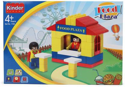 Peacock Food Plaza Set no 1192 - quality Building blocks for Kids