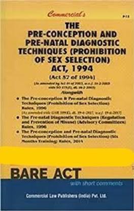 The Pre-conception And Pre-natal Diagnostic Techniques ( Prohibition Of Sex Selection ) 1994 Act