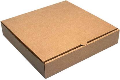 K K Industrial Pizza Box Cardboard, Paper, Craft Paper 10 Inch Brown Pizza Box, Pizza Packaging Box