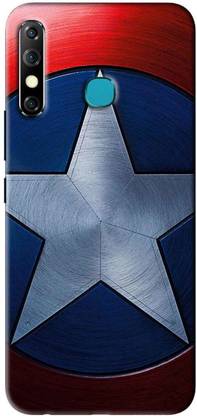 NDCOM Infinix Hot 8 Avengers Captain America Shield Printed के लिए