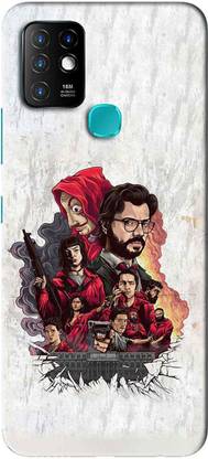NDCOM Back Cover for Infinix Hot 10 Money Heist Poster Printed