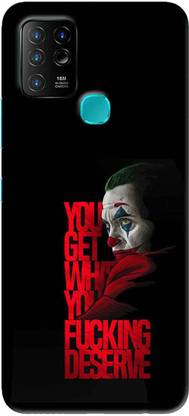 NDCOM Back Cover for Infinix Hot 10 Attitude Quotes Joker Printed
