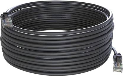 Fedus LAN Cable 40 m CAT 5 (40Meter Black)Ethernet Cable 40Meter Black, High Speed Solid Internet Network LAN Patch Cable, RJ45 Connector for Modem, Router, Computer