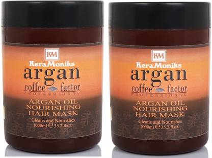 Keramoniks Argan Oil Nourishing Hair Mask 1000 ml x 2 ( Pack Of 2 x 1000 ml )
