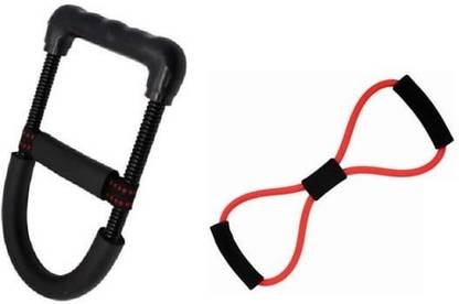 RENUCONIC wrist exerciser and Resistance Band Figure 8 Combo Fitness Accessory Kit Kit