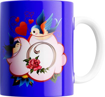 MM9E Gifts Letter O Alphabet Best Gift for Friends Who's Name Start with O , Special Birthday Gift for Friends , Brother , Sister , Girlfriend ,Boyfriend with Glossy Finish with Vibrant Print Ceramic Coffee Mug