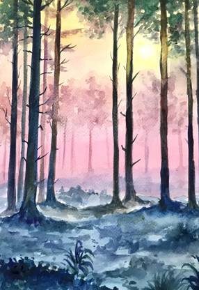 Artarray Watercolor 11.8 inch x 8.2 inch Painting