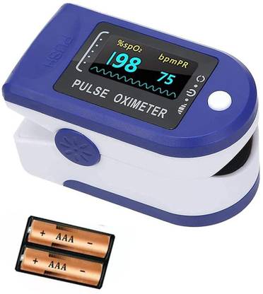 Blue Birds SpO2 Sensor Blood Oxygen saturation Monitor Pulse Rate (PR) Machine for Body Oxygen Level Checking Device Digital LED Heart Rate Oximeter Pulse Oximeter Fingertip Pulse Oximeter