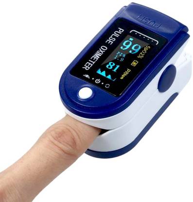Pulse Oximeter Fingertip, Blood Oxygen Saturation Monitor Fingertip, Blood Oxygen Meter Finger Oximeter Finger with TFT Screen [Battery Included] Pulse Oximeter