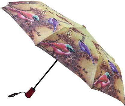 Flipkart SmartBuy Digital Printed 3 Fold Button Open and Close Rain & Sun Protective Umbrella (FB-5692) Umbrella