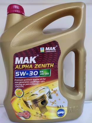 Mak Lubricants MAK ALPHA ZENITH 5W-30 SN A5/B5 Full-Synthetic Engine Oil