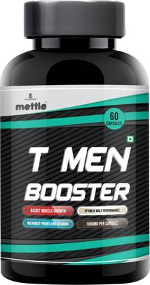 METTLE T Men Booster | Testosterone Booster for Men (1000 mg, 60 Capsules)