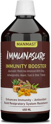 Man Mast Immunasure Ayurvedic Immunity Booster Syrup For All Age Groups Support Healthy Immune System