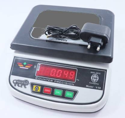 NIBBIN Electronic V58 counter 30 kg Weighing Scale (White) BMI Weighing Scale