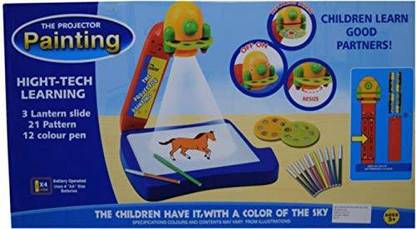 mega star Children Kids Projector Painting and Drawing Interesting Activity Kit