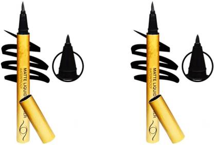 shoppers club Pack of 2 HD MATTE LIQUID EYELINER WATERPROOF 1.6 ml