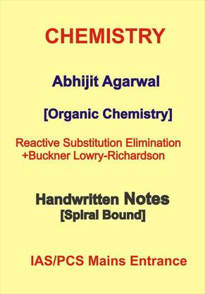 Handwritten Notes By Abhijit Agarwal Of Reactive Substitution Plus Buckner Lowry Richardson Notes