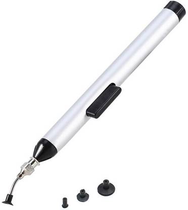 uptodatetools IC SMD SMT Vacuum Sucking Suction Pen Sucker Pick Up Tool Solder Desoldering IC Easy Picker Hand Tool with 3 Suction Headers 0 W Simple