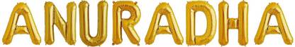 Offer99 Solid ANURADHA NAME FOIL BALLON FOR BIRTHDAY PARTY CELEBRATION Letter Balloon