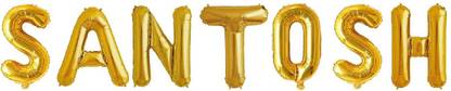 Offer99 Solid SANTOSH Name Letter Foil Balloon for Birthday Party Celebration Letter Balloon