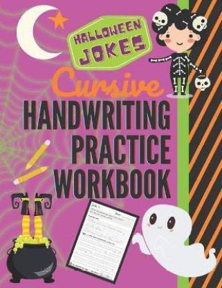 Halloween Jokes Cursive Handwriting Practice Workbook