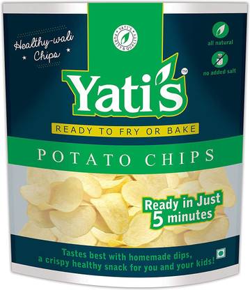 Yati's Dry Potato Chips- Ready to Fry or Bake- 1Kg-Pack of 2 (500x2) (Ready to Bake Chips, Ready to Bake Potato Chips, Baked Chips, Baked Potato Chips, Ready to Fry Chips, Ready to Fry Potato Chips, Healthy Chips, Healthy Potato Chips, Healthy Snack for Kids, Non Fried Snack for Kids, Healthy Snacks) Chips