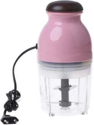 Moxtiza Capsule Cutter Quatre Unique Blender System Design Mini Electric Food Processor and Chopper, Mixer, Meat Grinder, Crusher, Mincer 220 Juicer Mixer Grinder (1 Jar, Pink) Electric Vegetable & Fruit Grater & Slicer