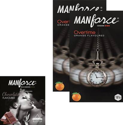 MANFORCE Overtime Orange2 With Chocolate 3s Condom