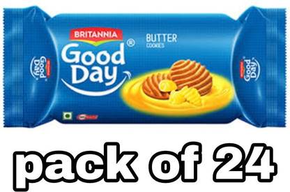 BRITANNIA Good day butter cookies pack of 24 Plain Biscuit