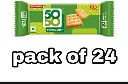 BRITANNIA 50-50 salted biscuits ( 24 × 44 gm) Salted Biscuit