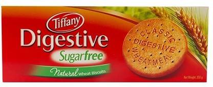Tiffany Digestive Sugarfree Natural Wheat Biscuits, 350g Digestive Biscuit