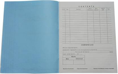 chandras Blue book A4 Notebook Ruled 40 Pages