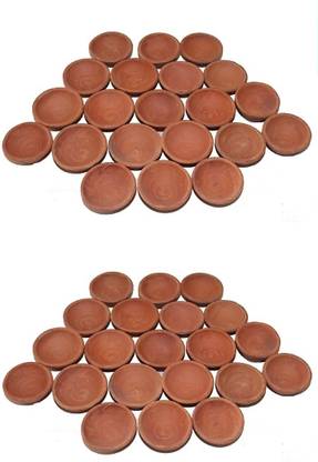 TWINK Pottery (Pack of 41) Table Diya Set