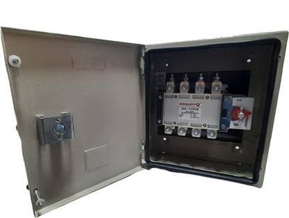 Indoasian 63A FOURE POLE CHANGEOVER SWITCH 63A CHANGEOVER SWITCH WITH ENCLOSER MCB