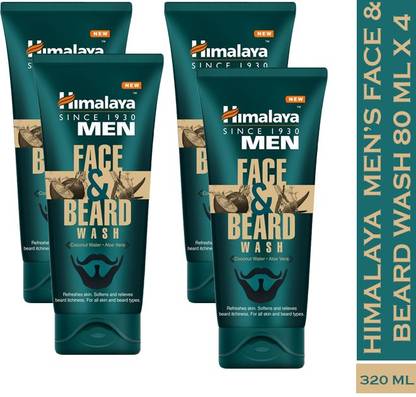 HIMALAYA Men Face & Beard Wash  80 ML X 4 Face Wash