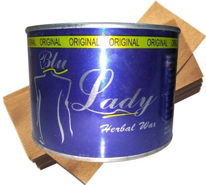 Jeeny Blue Lady Herbal Wax (550g) + Strips , Hair removal Combo Kit Wax