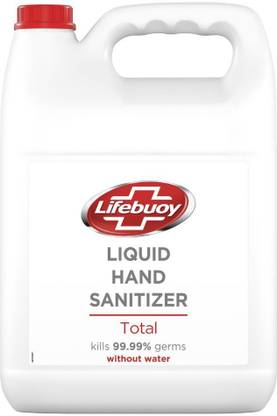 LIFEBUOY Alcohol Based  with Over 60% Alcohol, Kills 99.9% Germs Without Water Hand Sanitizer Can