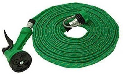 Ratehalf 10 Meter Flat Hose Water Gun Spray Garden Hose Pipe