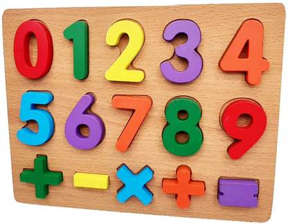pickatoy Pickatoys 123 Numbers 3D Puzzle - Wooden 0 to 9 Counting Number Learning Puzzle for Kids/Children