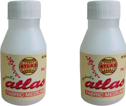 Atlas Colours Fabric Effects Medium Set of 2 bottle