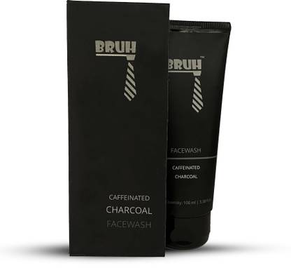 BRUH Caffeinated Charcoal For Men / For Extra Oily Skin Face Wash