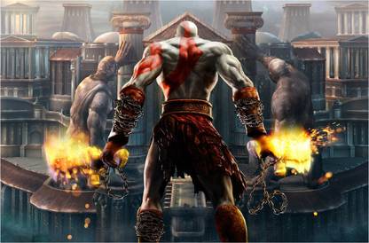 God Of War Poster Canvas Art