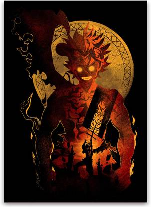 Raging Demon Poster Anime Poster 200 GSM A3 Textured Paper Poster without frame Paper Print Paper Print